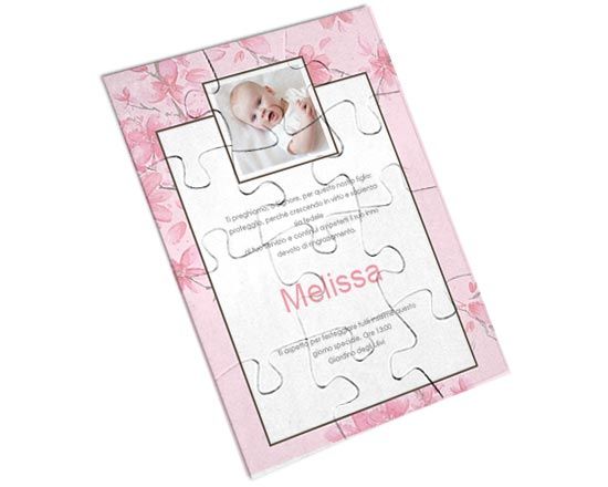 Puzzle Magnetici Rettangolari Pink frame