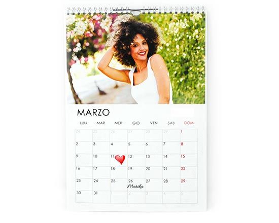 calendario multipagina con caselle personalizzabili