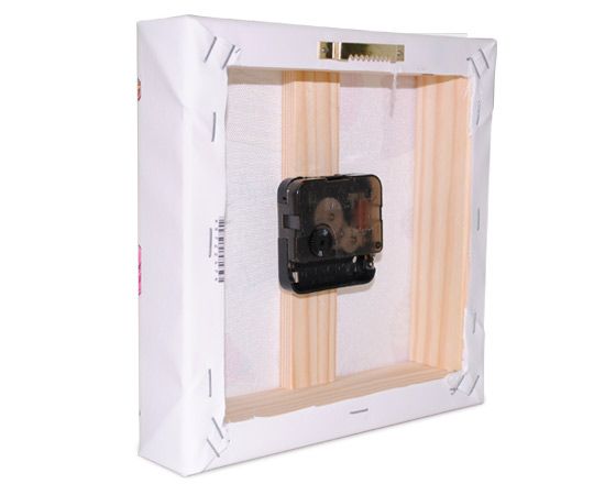 Dettaglio tela orologio - retro