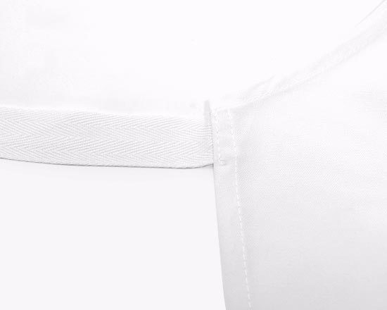 rifiniture precise per i grembiuli in poliestere