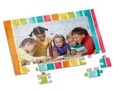 puzzle a4 con grafica a fasce colorate