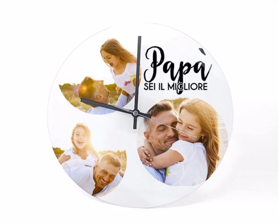 Orologio Rotondo in Plexiglass miglior Papà