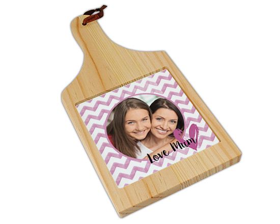 Tagliere in legno Mum zig zag