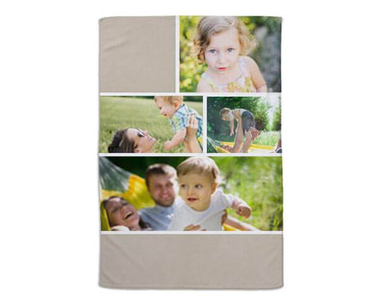 Coperta 100x150 Beige collage