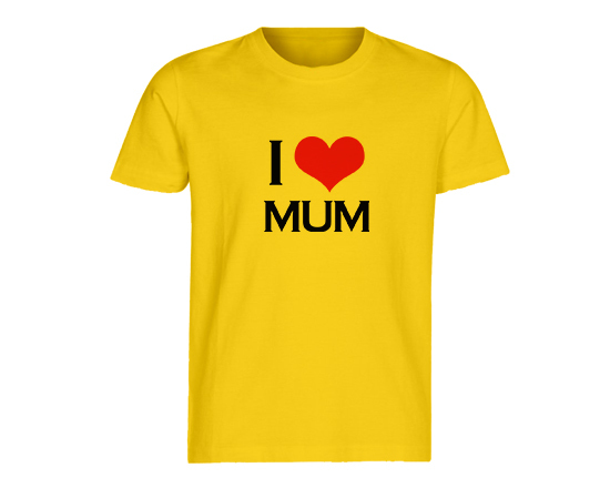 Crea la t-shirt per il tuo bimbo con la grafica i love mum