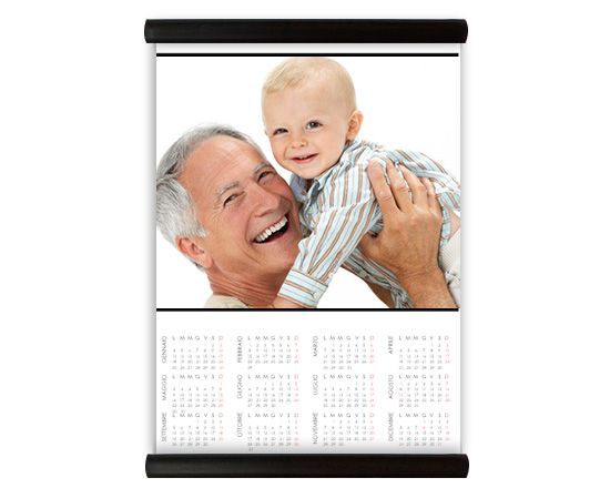 Calendario su Arazzo Basic white