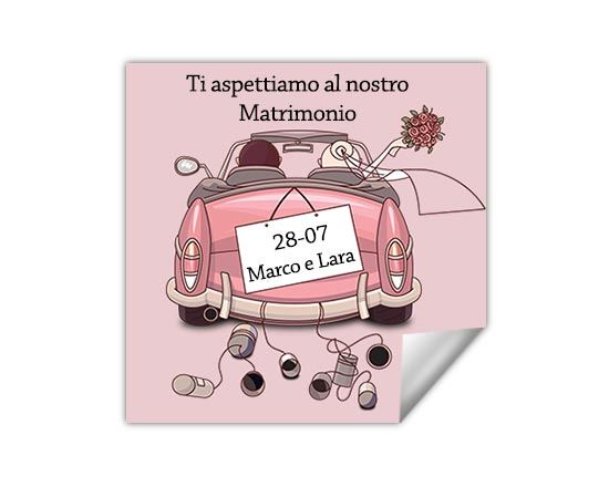 Il piccolo adesivo per il tuo matrimonio