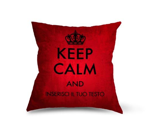 Il piccolo cuscino con la federa dal moderno Keep Calm