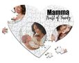 Puzzle cuore A4 Heart of family