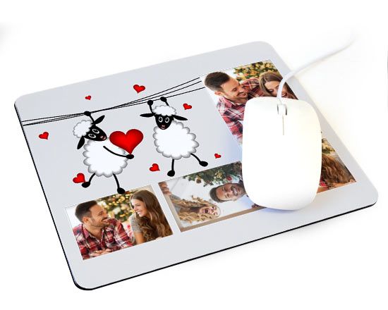 Tappetino mouse con pecorelle