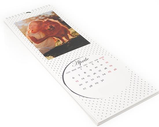 calendario slim 12 mesi + copertina