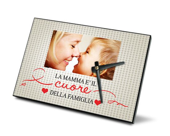 L'orologio di legno dedicato alla mamma