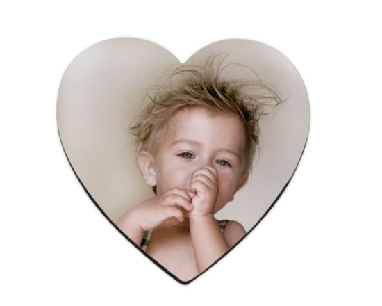 calamita cuore in legno con foto