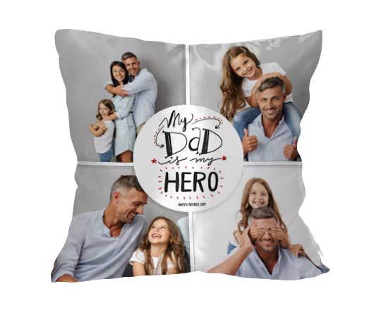 Cuscino classico Dad is my hero