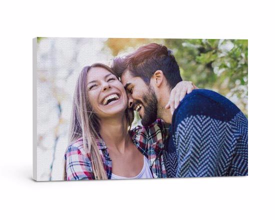 Stampa su tela con ritratto