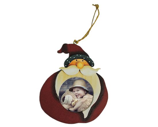 decorazione natalizia a forma di babbo natale