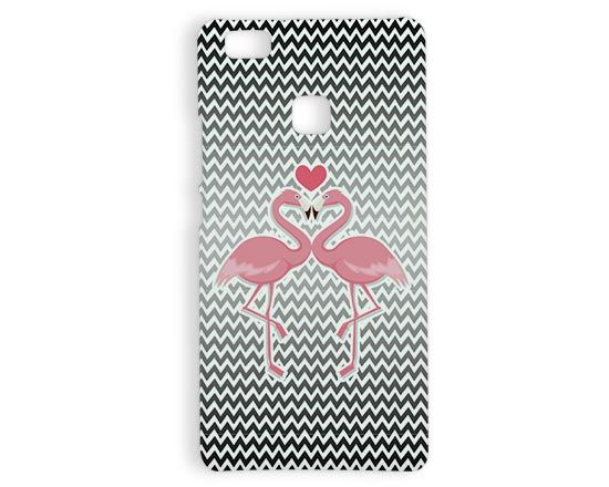 Cover 3D Huawei P9 Lite Fenicotteri in love
