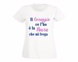 T-shirt donna in cotone Coraggio e paura