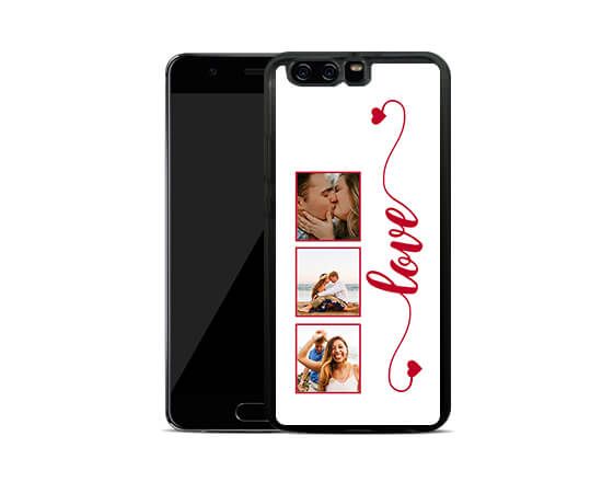 Cover in Silicone Huawei P10 Plus Frame Love