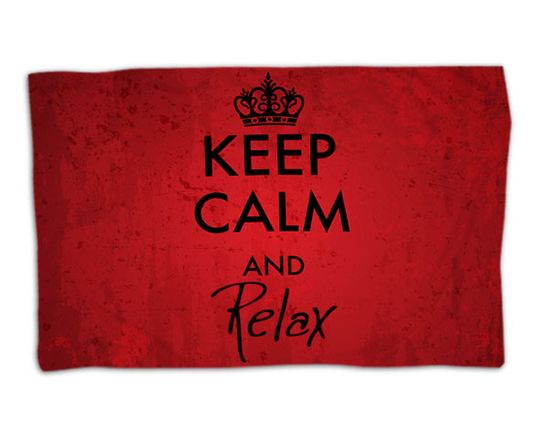 coperta orizzontale con grafica Keep calm