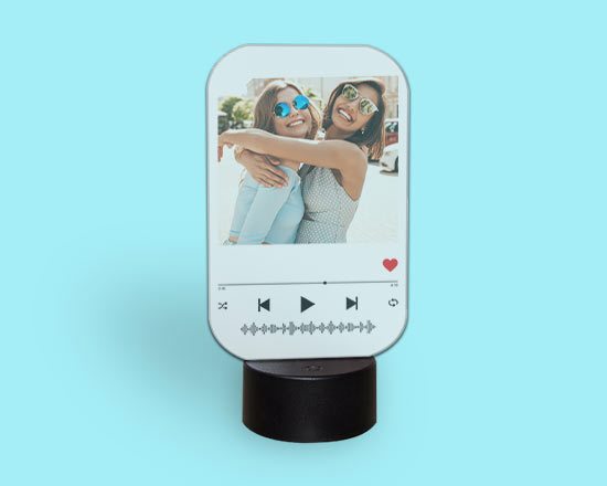 Lampada led player musicale