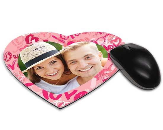 Tappetino mouse cuore nel colore rosa