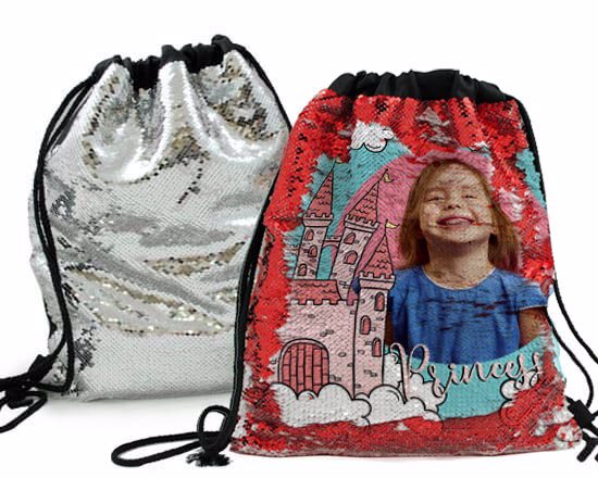 Scegli il tuo colore preferito per le paillettes dello zainetto