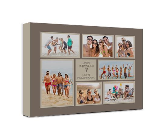 tela collage tortora