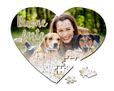 Puzzle con stampa personalizzata su cuore A3