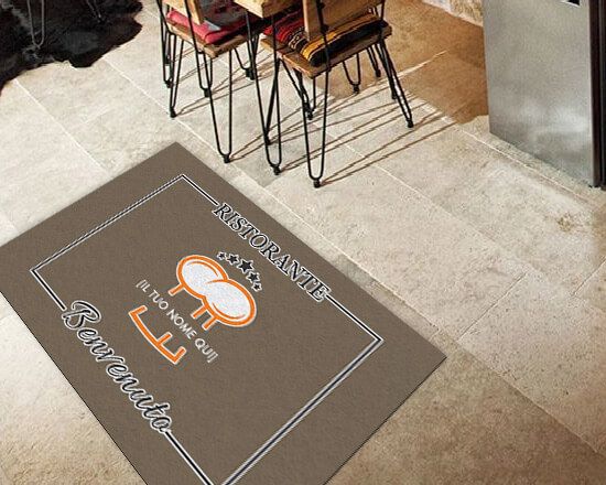 Zerbino promozionale per il pavimento della tua attività