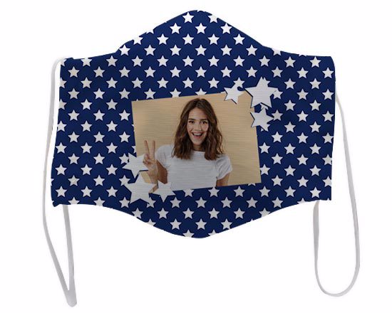 Mascherina viso Stelle