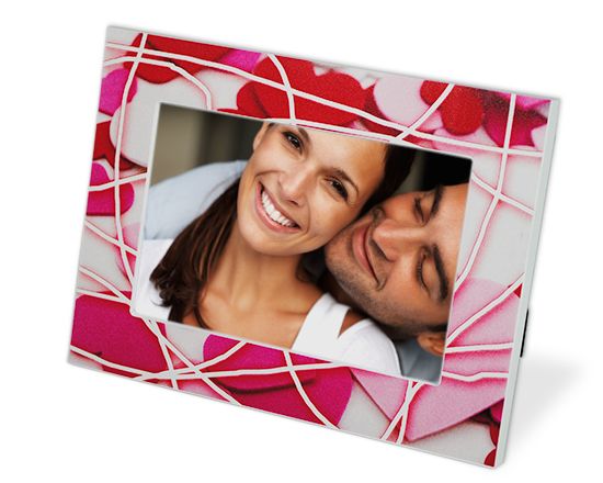 personalizza cornice vortice di cuori