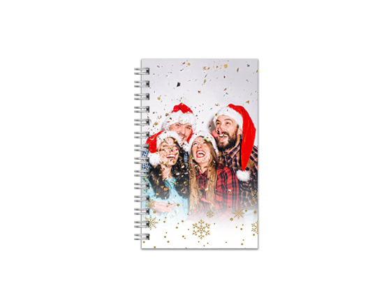 Agenda settimanale con foto e grafica di natale