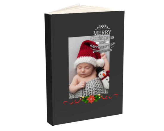 Agenda 15x20 con foto e grafica Merry Christmas