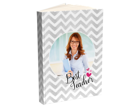 Agenda personalizzata con foto e grafica best teacher