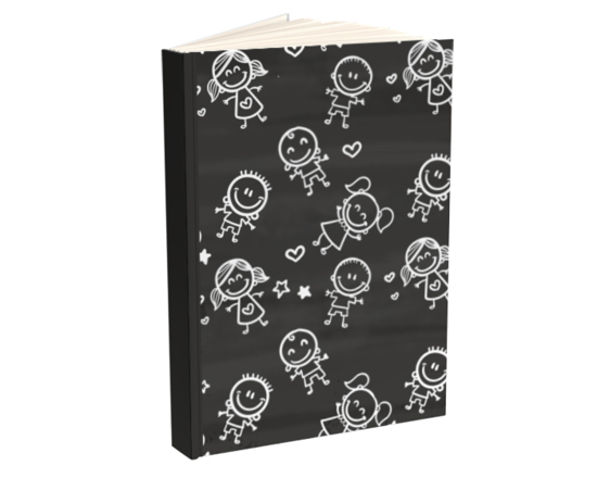 Agenda personalizzata con grafica bambini stilizzati