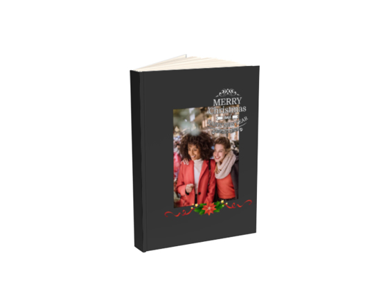 Agenda piccola con foto e grafica natalizia