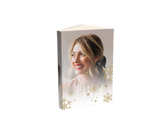 Agenda 9x13 da borsa, con grafica White Christmas