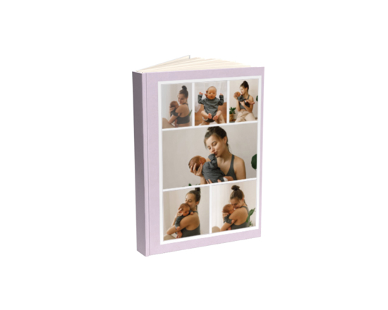 Agenda giornaliera piccola personalizzata con foto collage