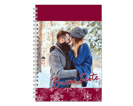Foto agenda settimanale con copertina natalizia