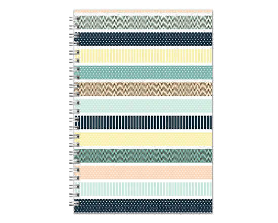 Una grafica colorata per la copertina della tua agenda