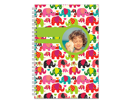 Elefantini colorati per la magnifica agenda