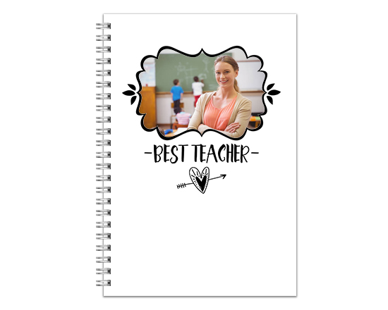 Agenda settimanale con dedica come regalo per la maestra