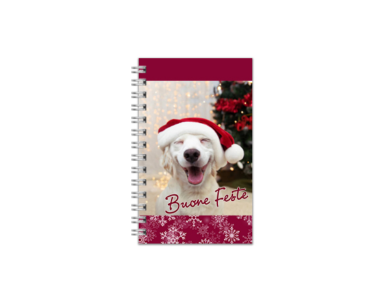 Agenda settimanale piccola con foto e grafica Buone Feste