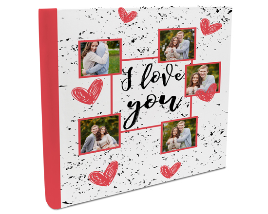 Album 26x30 con tasche I love you collage