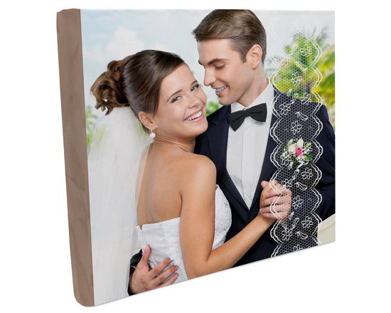 album quadrato con grafica merletto per matrimonio