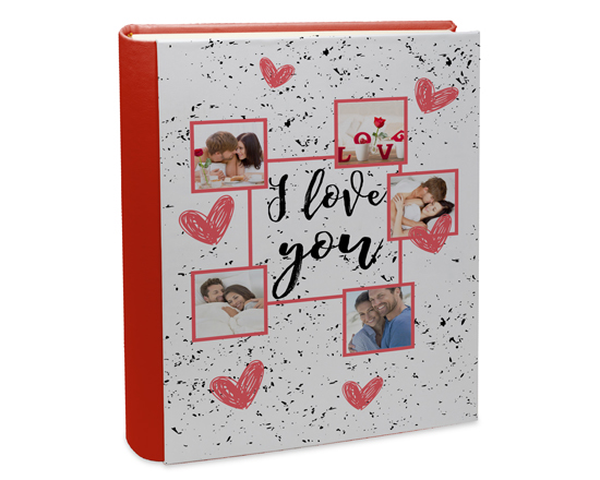 Album Retro Pelle I love you collage