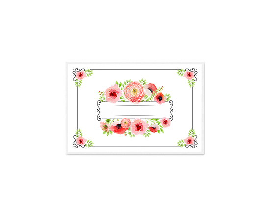 Biglietto auguri con fiori d'arancio