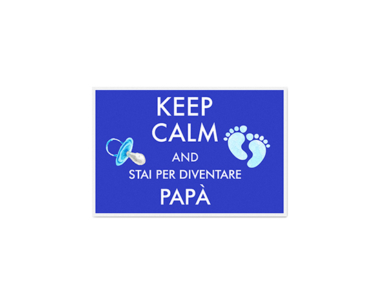 Bigliettino auguri con il Keep Calm per il papà