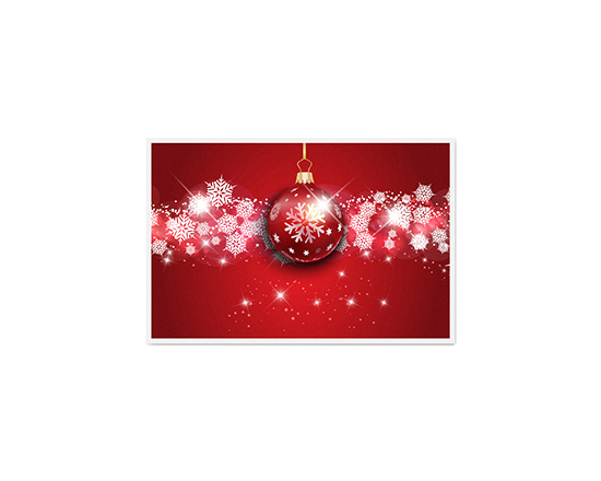 Bigliettino Auguri Red balls